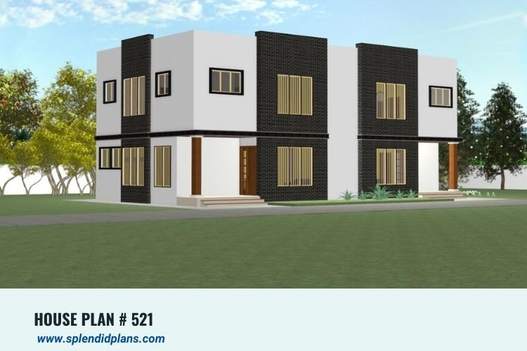 2 Town houses of 3 bedrooms each