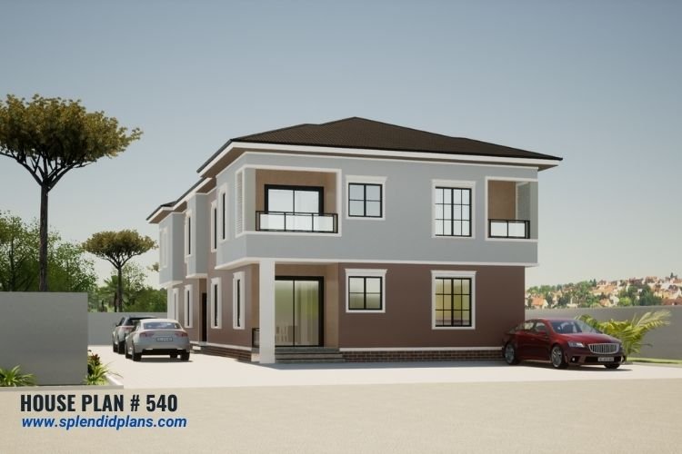 Four 3-bedroom apartments